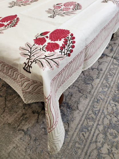 HANDBLOCK TABLE COVER 4 SEATER