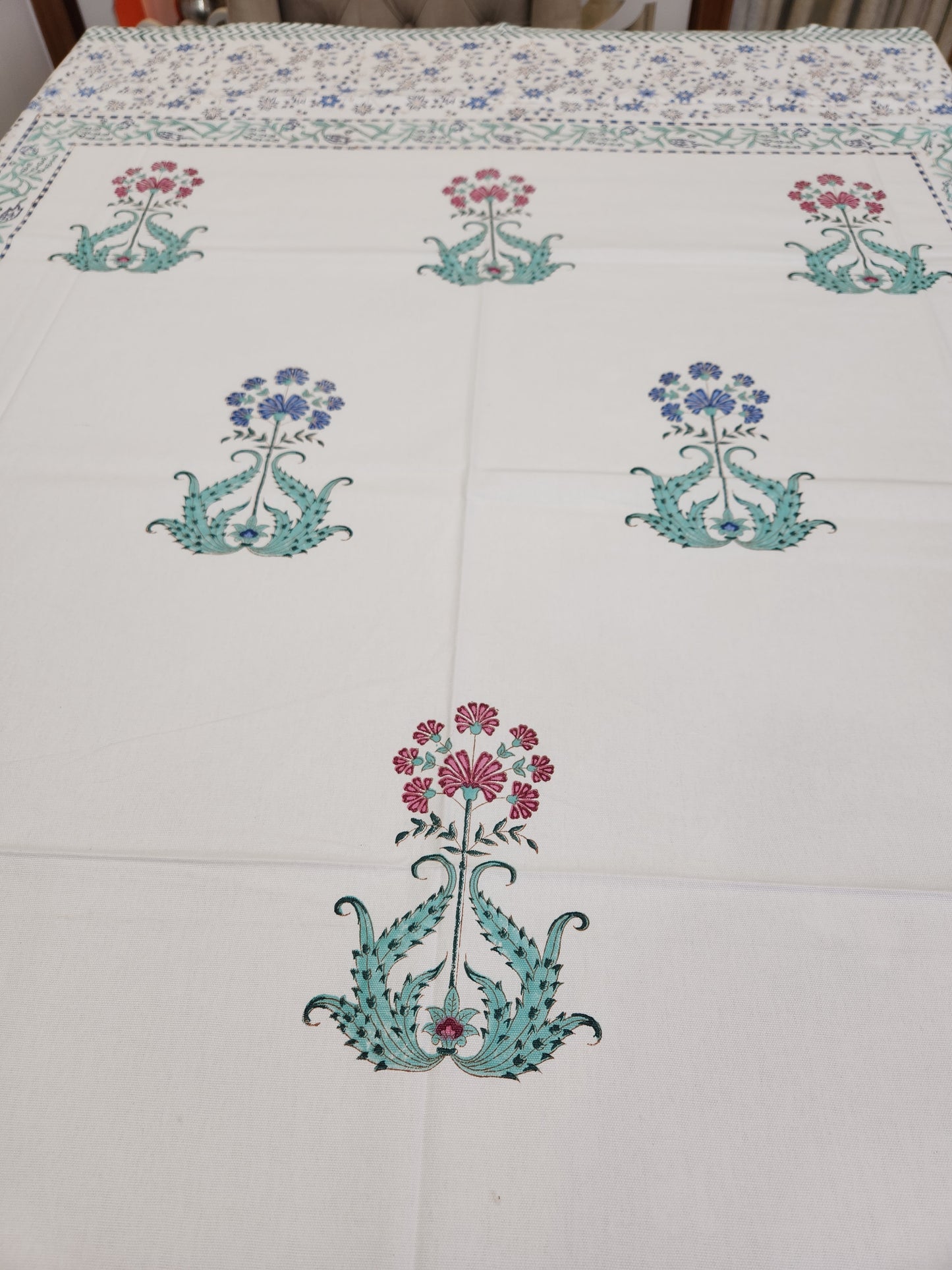 Handblock Printed Table Cover 6 SEATER